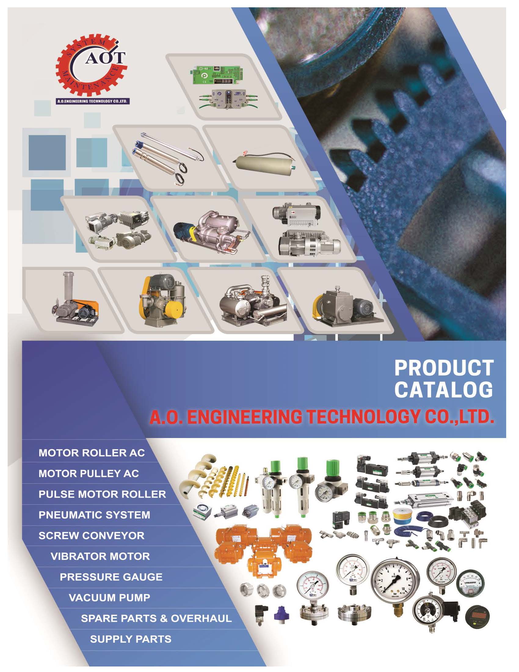 ตัวแทนจำหน่าย Motor Roller KYOWA Vacuum Pump ,Sunny King Pump, มอเตอร์เขย่า (Vibration Motor) , OLI , VISAM , AVB ,Pressure Gauge ,Pneumatic,Wam Products 